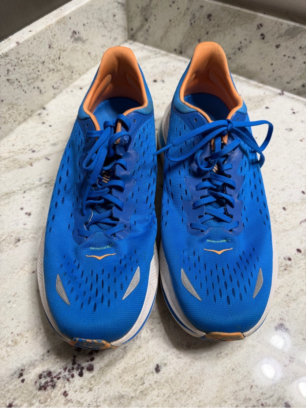 HOKA One One Kawana Men’s Size 11 D Blue Orange Running Shoes Sneakers